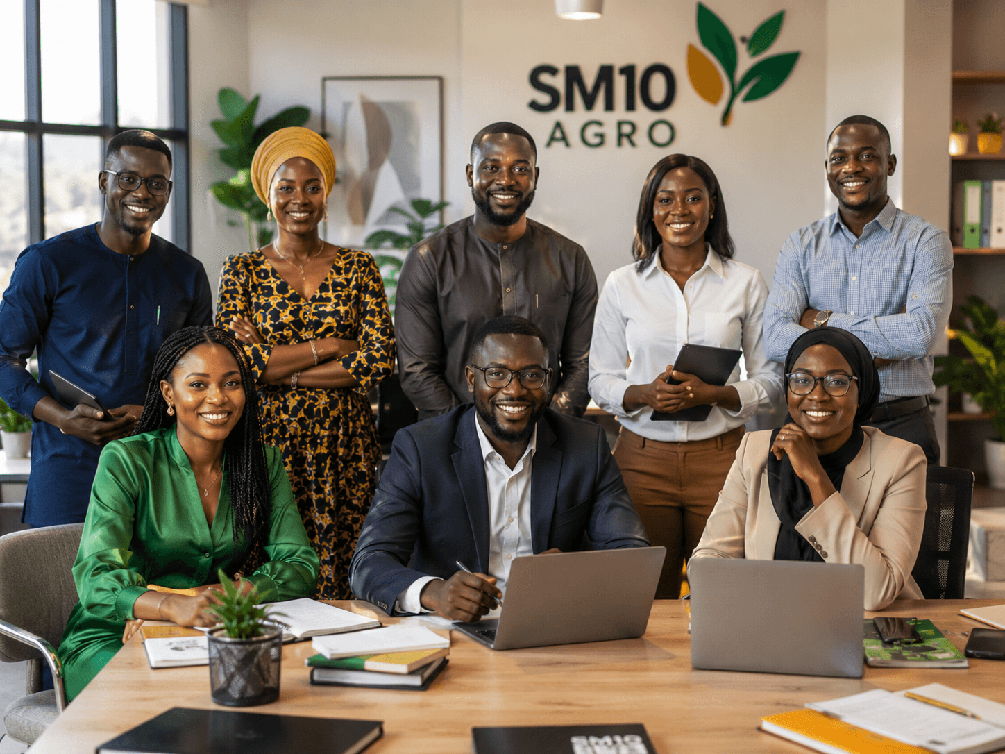 Équipe SM10 AGRO à Bambali